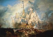 Joseph Mallord William Turner The Battle of Trafalgar by J. M. W. Turner oil painting reproduction